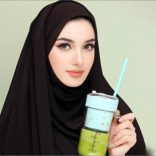 MINI SMOOTHIE BLENDER WITH STRAW-BEAT THE HEAT